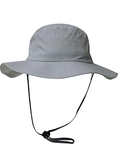 iQ-UV Sombrero de protección UV Safari Reciclado UPF 50+ (Gris) Gorra de béisbol, Talla única Unisex Adulto Cover