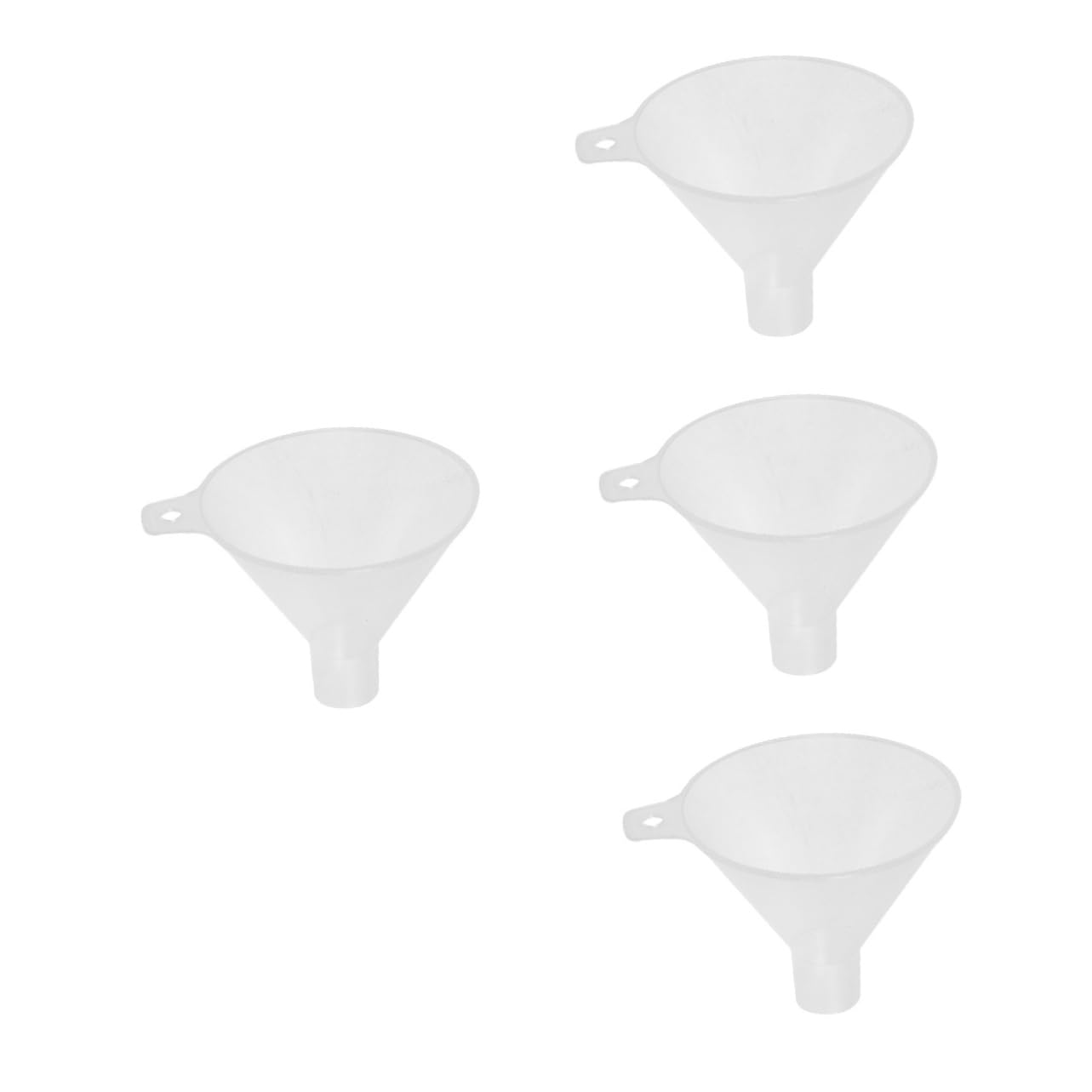 4pcs Pp Plastic Laboratory Funnel for Powder Reagents Filter Funnel for Efficient Lab Use Easy to Clean for Reagent Addition