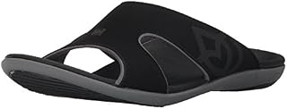 Spenco Men's Kholo Slide Sandal, Carbon/Pewter, 10 W