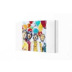 Sidney Maurer Portrait des Beatles Toile murale imprimée pour la maison, le salon, la chambre à coucher, le bureau, les… - Les Beatles, Paul McCartney, John Lennon, RIngo Starr, George Harrison