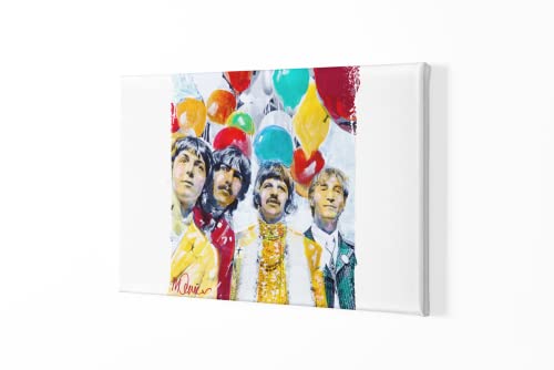 Sidney Maurer Portrait des Beatles Toile murale imprimée pour la maison, le salon, la chambre à coucher, le bureau, les… - Les Beatles, Paul McCartney, John Lennon, RIngo Starr, George Harrison Sidney Maurer Portrait des Beatles Toile murale imprimée pour la maison, le salon, la chambre à coucher, le bureau, les…