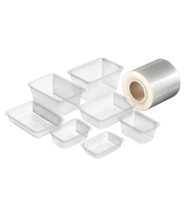 1 Bobina Film de Termosellado Plástico Transparente, 14,5cmx200m, Espesor 40mic, Envasado de Alimentos, Comida para Llevar, Take Away.