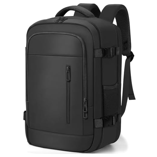 OTAHGK Bagaglio a Mano 40 × 20 × 25 per Ryanair, Zaino da Viaggio Sotto il Sedile Aereo Borsa da Cabina Voli Zaini Casual Valigia Ufficio Scolastico Lavoro Borse Adatto a Laptop da 14 pollici-Nero