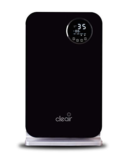 CleAir Oxypure Plus HEPA Air Purifier for Home & Office with 4-Stage Filtration - (2 Year Warranty, Black)