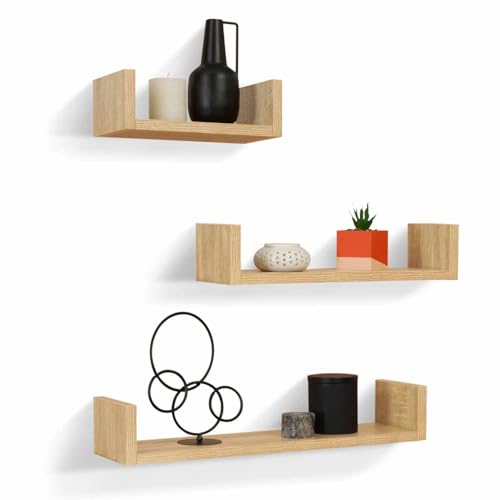 IDMarket: Lote de 3 estantes de pared  60