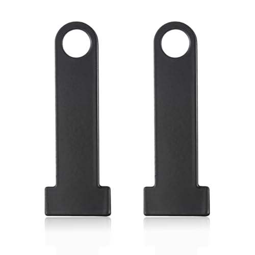 PYEUIFT Chiusura a Fibbia a Sgancio Rapido per Casco Moto, Cinghia per Casco D-Ring Lock, 2 PCS Fibbie Lucchetto Casco Dispositivo Intelligente Antifurto Moto - Argenteo