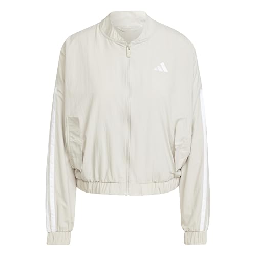 Bomber adidas femme avec bandes iconiques coupe-vent légère et fluide