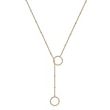 Mevecco Gold Long Lariat Necklace for Women 14K Gold Plated Dainty Turtle Animals/Karma Charm Y Pendant Necklace