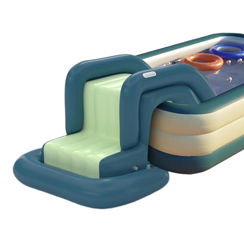 Dreuhuing Tobogán acuático para Piscina,Tobogán acuático Inflable para Piscina | Tobogán acuático para Piscina,Tobogán acuático de Piscina de Verano para Fiestas en el Patio Trasero: diversión para