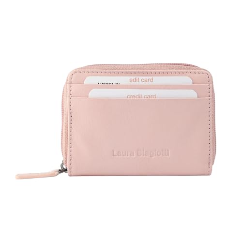 Portafoglio in Vera Piccolo Con interno Multicolore e Scatola Regalo donna pelle