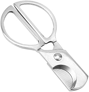 Binnan Cigar Scissors, Round Head Stainless Steel Cigar Cutter Double-Edged Cigar Scissors, Portable Cigar Guillotine Cutter Scissors Good Gift for Men