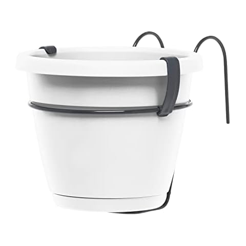 Macetero colgante Poetic para el balcón, blanco, 20 cm Cover