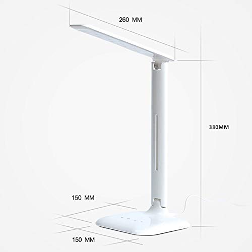 Tomssl Student Desk Simple Desk Lamp Folding Touch Desk Lamp Usb Learning Eye Protection Reading Led Desk Lamp 33 15 15Cm #TOP5