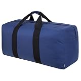 Vorspack Sac de sport extra large pour voyage - 100 L/150 L/200 L/250 L - Sac de sport pour homme - Sac de rangement pour le camping pendant la nuit, bleu, 150 L, classique