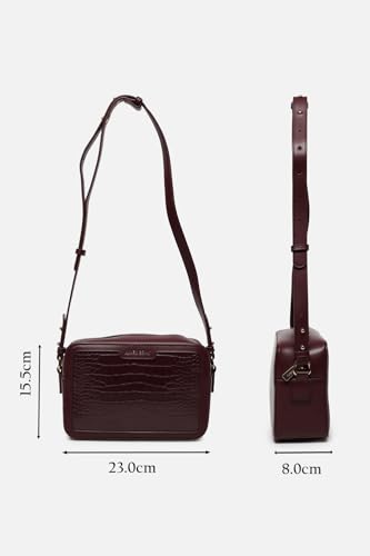 Image of Allen Solly Women's Compact Crossbody Sling Bag | Premium PU Leather | Structured Shape | Everyday Comfort | Office & Work
