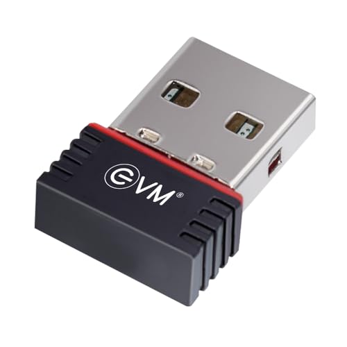 Image of EVM EnWifi 150Mbps USB WiFi Adapter - 2.4GHz, 802.11n, Plug & Play, Windows 11 /10 /7 /Mac Compatible | 1 Year Warranty