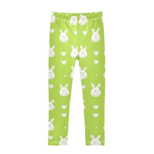 Rabbit Eggs with Heart Girls Leggings Athletic Pants Tights Stretch Bottom