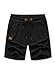 JMIERR Mens Sweat Shorts Summer Fashion Casual Elastic Waist Drawstring Waffle Sports Training Shorts with Pockets 5 Inch Inseam, 3XL, Black