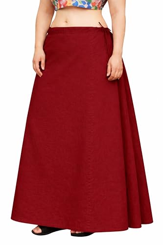 Image of CITIX Pure Cotton Petticoat for Woman Saree | Adujastable Drawstring Waist