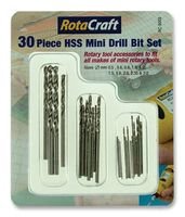 Rotacraft Punte per trapano, HSS MINI 30 pezzi | Set di punte per trapano, 1 X QTY - RC9003