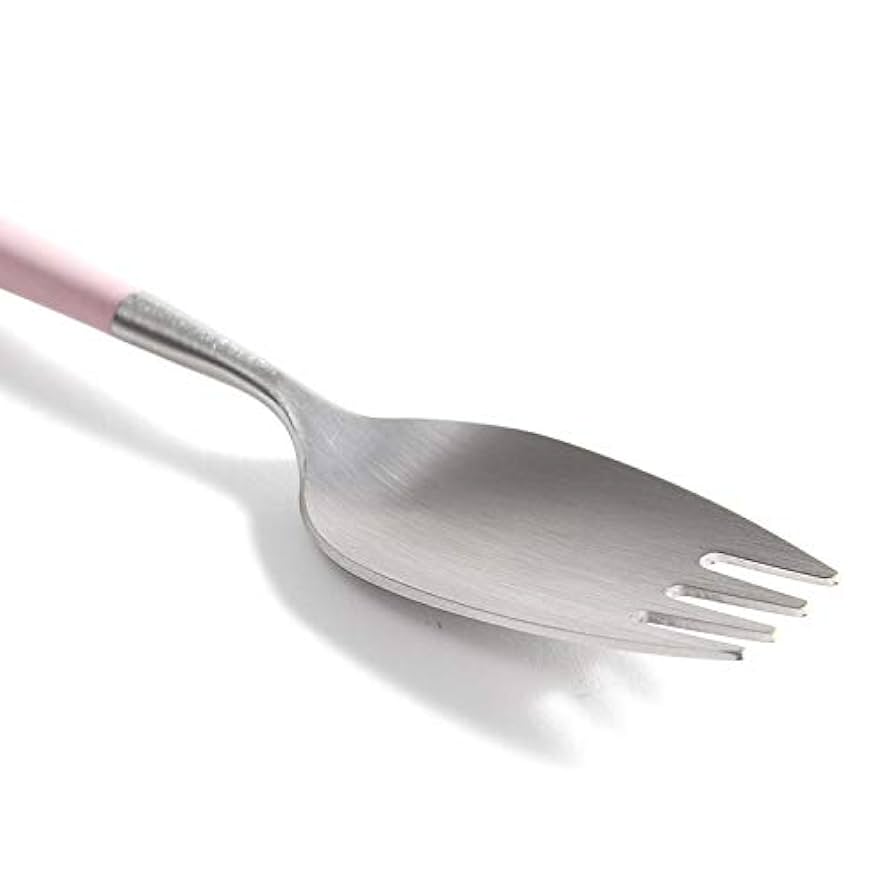 新品　クチポール　ティースプーン　8本セット　ピンク×シルバー 新品 クチポール ティースプーン 8本セット ピンク×シルバー