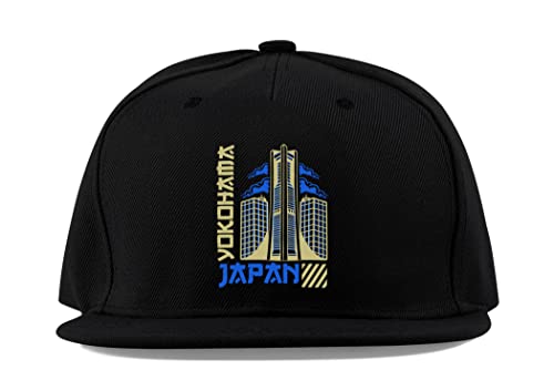 Casquette de baseball Yokohama visière plate contre le soleil confort coton réglable