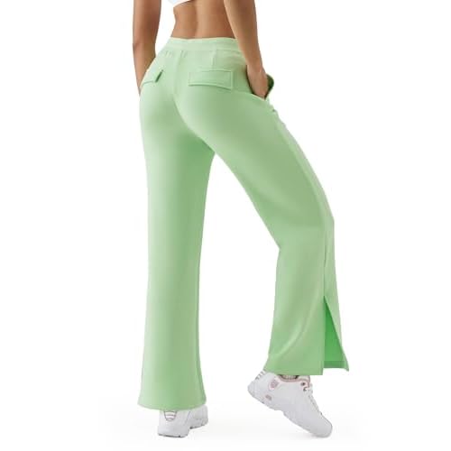 K-Swiss Women's Sweatpants Wide Leg - High Waisted Pants with Pockets Modal Casual Lounge Travel Long Pants
