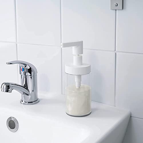 SHREYANSH-SMART-CARE-TACKAN-Soap-Dispenser-White-Glass-90322303-8-oz-Glass SHREYANSH SMART CARE TACKAN Soap Dispenser, White (Glass) 903.223.03, 8 oz, Glass