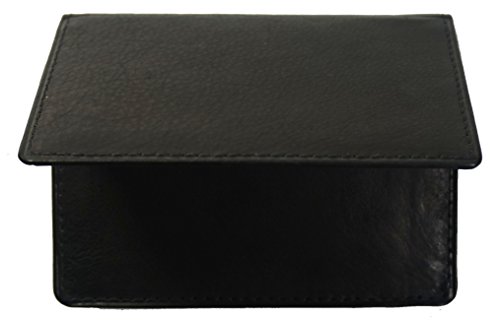 Genuine Leather Bi-fold Credit Card Holder Black (Black)4