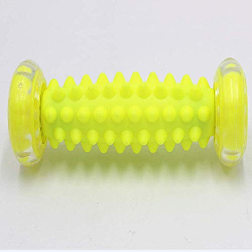 Preisvergleich Produktbild Fußmassagegerät Rollensohle Akupunkt Schulter Schulterrolle Beinschmerzen Müdigkeit Muskel Entspannendes Fußmassagegerät (Gelb)