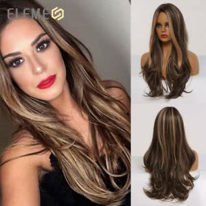 Image of Tressedup Hair long golden Ombre highlight long wig for women and girls