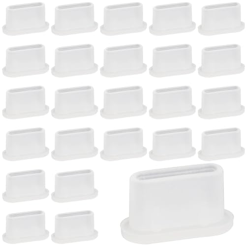 GORGECFAFT 1 Box 60Pcs Clear USB-C Dust Plugs Soft Silicone Type-C Phone Charging Port Cover Anti Dust Plugs Waterproof USB C Charging Port Protector Accessories for Any USB Type C Charging Port