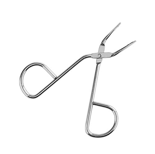 1 unids plata de acero inoxidable profesional tijera en forma de cejas pinzas de nariz removedor de pelo punta plana clip de cejas recortador para la formación de cejas Cover