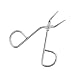 Professional Stainless Steel Eyebrow Tweezers Scissors Shaped Eyebrow Nose Hair Clip Tweezer Remover Flat Tip Tweezers Hair Plucker for Hair and Eyebrows Personal Care (Silver Tone)