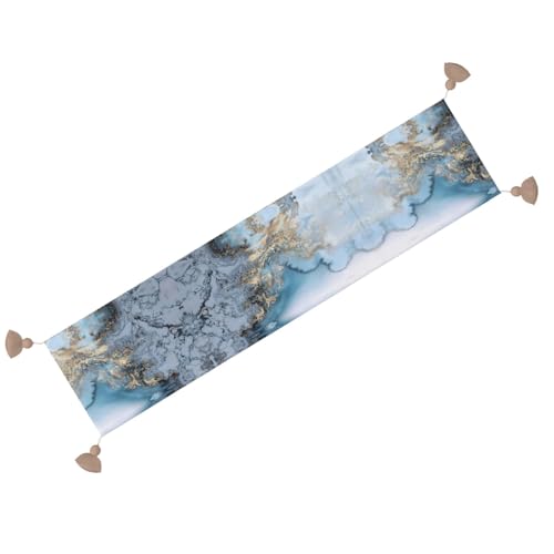 Chemin de table marbre lavable pour protéger et embellir une table basse ou de mariage - 3