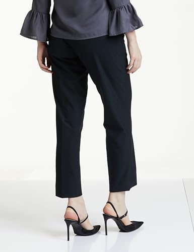 Image of Amazon Brand - Symbol Women's Tapered Fit Formal Trouser (Mid Rise | Ankle Length |Formal Pants | Office Wear) (Available in Plus Sizes)