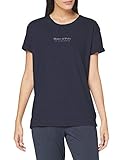 graphit leitend folgt Marc O’Polo Body & Beach Damen Mix W-Shirt Crew-Neck Pyjamaoberteil, Graphit, L
