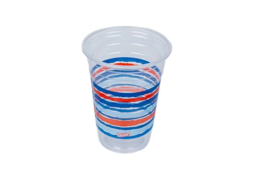 Glad Everyday Clear Plastic Cups, Red White and Blue, 18 Oz, 20 Count, 6-Pk - image 7