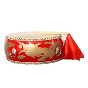 Handmade Dragon Dance Big Drum - Chinese National Musical Instrument for Martial Arts and Kung Fu