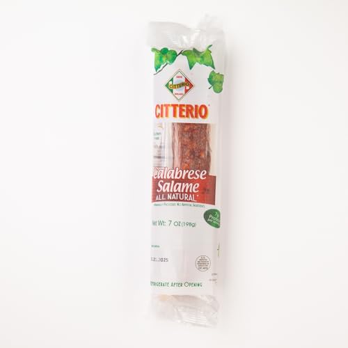 Citterio Calabrese Salami, Dry Hot Sausage, Gluten...