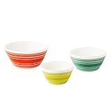 Pyrex 1125473 Vintage Charm Memory Lane 3 Piece Mixing Bowl Set, Multicolor