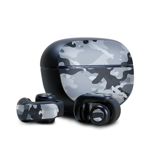 Image of Skin Compatible with Bose Ultra Open Earbuds - Gray Camouflage - Premium 3M Vinyl Protective Wrap Decal Cover - Easy to Apply | Crafted in The USA by MightySkins