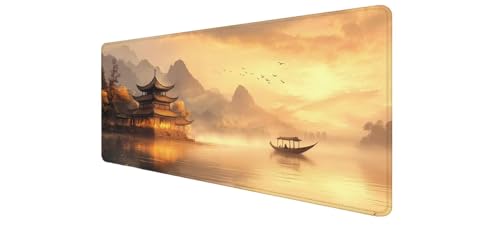 Tapis de souris XXL montagne 1600x800mm avec base en caoutchouc antidérapante
