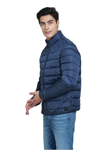 Image of JACK & JONES Men's Polyester Standard Length A-Line Coat