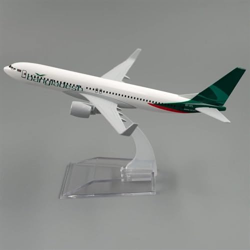 Modelo de avión 1/400 coleccionable Boeing 737 Bangladesh de aleación 4