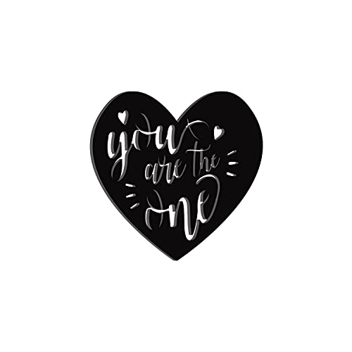 Image of eCraftIndia You are The One Love Heart Wooden Wall Decor for Living Room Bedroom | Home Wall Decor Items | Wall Art for Home Decor| Valentine Gift for Girlfriend Boyfriend Husband Wife Her Him