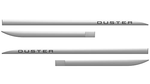 Jogo Frisos Laterais Slim, Flash Acessórios, Duster Prata Etoile (4 Peças)