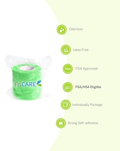 Image of FriCARE Self Adhesive Bandage Wrap, Medical Tape in First Aid Kit