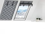 Rideau Thermique 3 Couches Kits D'isolation pour Fenêtres Anti Froid Imperméable 80 100 12...