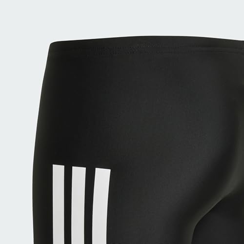 adidas Jungen 3S Swim Jammers Kids Swimwear, Black/White, 12-13 Years